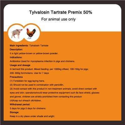 Tylvalosin Tartrate Premix 50 procent